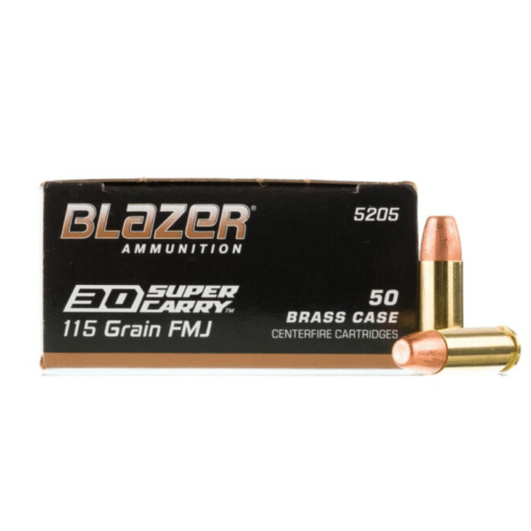Blazer Brass 30 Super Carry Ammo - 1000 Rounds of 115 Grain FMJ Ammunition