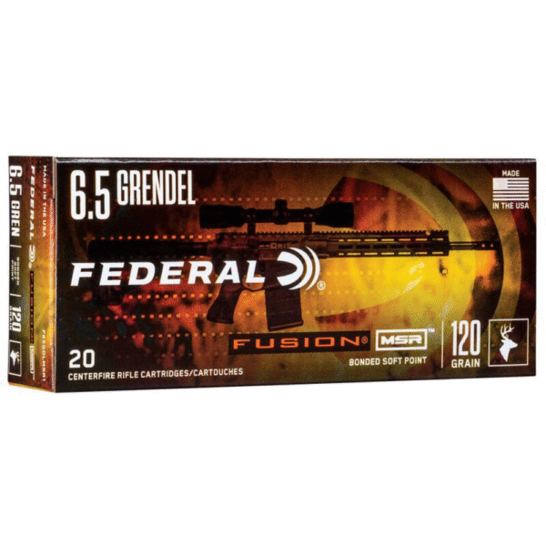 Fusion MSR, 6.5 Grendel, 120 Grain, Fusion Soft Point, 2600 fps