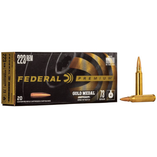Gold Medal Berger, 223 Rem, 73 Grain, Berger BT Target, 2800 fps