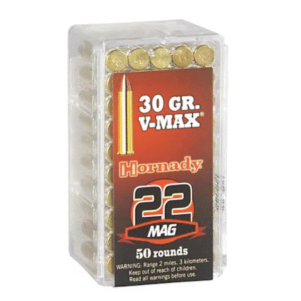 Hornady® Varmint Express® Rimfire Ammunition - 30 Grain - V-Max - 50 - .22 WMR